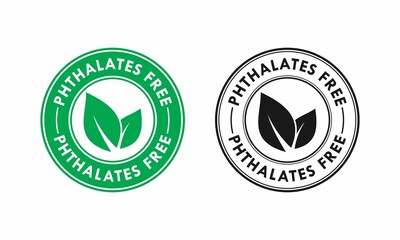 Phthalates free logo template illustration. Suitable for package product