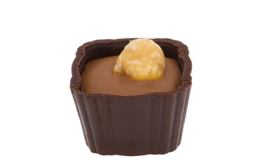 chocolate candies isolated