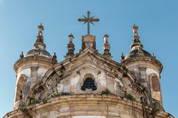 Ouro Preto, Minas Gerais, Brazil: streets and historic buildings from the colonial period in Brazil