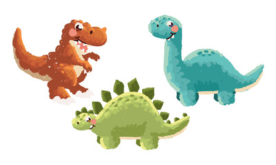 cute cartoon dinosaurs