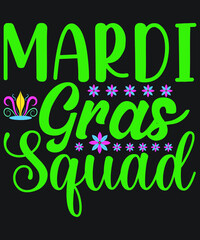 Mardi Gras T-shirt Design Vector