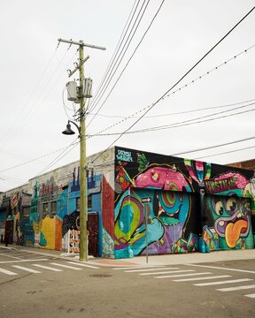 Street Art At Eastern Market, In Detroit, Michigan