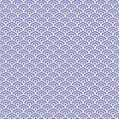 Cercles muraux Pantone 2022 very peri colorful simple vector pixel art very peri and white seamless pattern of minimalistic geometric scaly hexagon pattern in japanese style