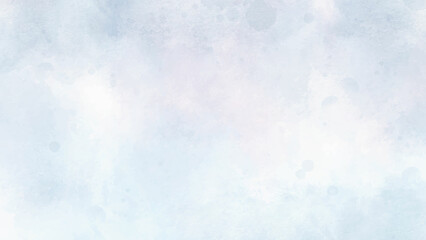 Abstract watercolor background. Blue sky with clouds. Vector illustrator