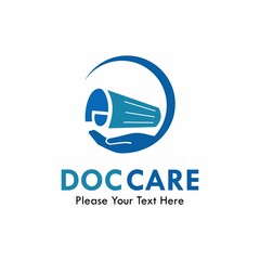 Fototapeta premium Doc care logo template illustration