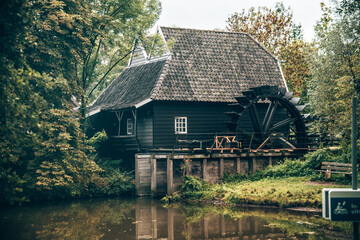 old mill on the river Eindhoven