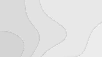 paper background set white curve paper. Minimal grey background. Simple vector graphic pattern