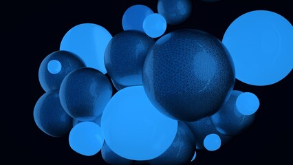 abstract background with spheres