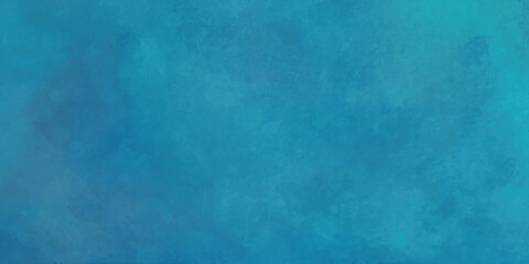 Abstract watercolor art hand paint blue background.