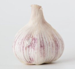 Close-up ripe head of garlic
