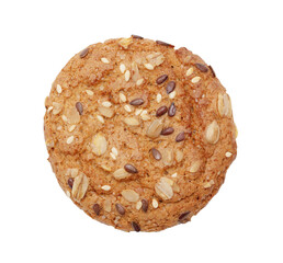 Sesame and sunflower seeds on ruddy cookies