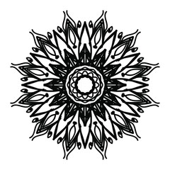 Hand drawn mandala. decoration in ethnic oriental  doodle ornament.