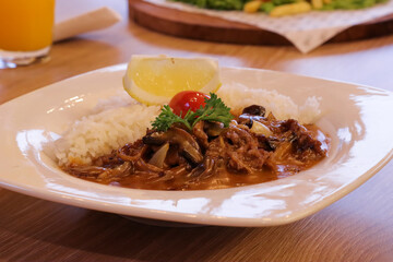 beef with rice