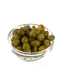 capers isolated on white background