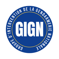 Symbole GIGN, groupe d'intervention de la gendarmerie nationale