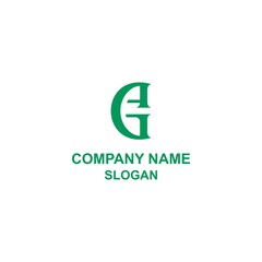 AG letter initial logo, capital letter in unique shape.