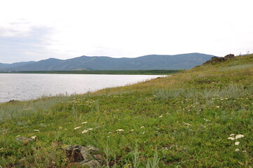 lake in the mountains beautiful nature