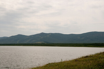 lake in the mountains beautiful nature