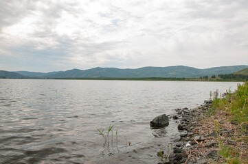 lake in the mountains beautiful nature