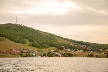 lake in the mountains beautiful nature