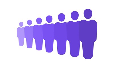 Team icon. Group of people Persons symbol. Crowd signs. People infographics design, logo, app, UI. Vector illustration isolated flat style