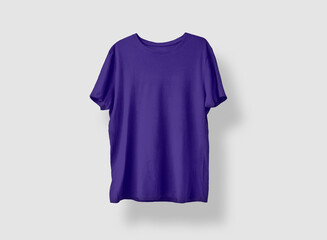 Camiseta para montaje de diseño color morado/lila/violeta. Indumentaria. Remera.