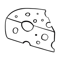 Cheese, snack for beer   illustration