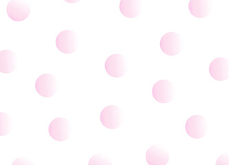 Vector pattern of pink rose watercolor circles on a white background. Vector pink circle pattern.  Blurred decorative design in abstract style with bubbles.
