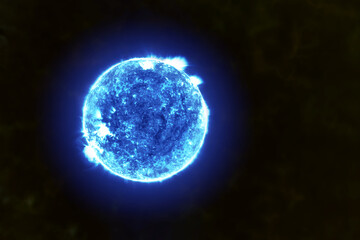 Hot blue star. Elements of this image furnished by NASA