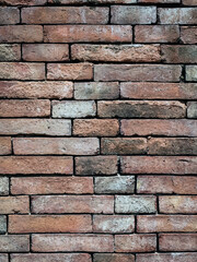 Brown brick wall. Texture of brown brick wall pattern background. Abstract wallpaper texture with old and vintage style pattern. Home or office design backdrop. Outstandingly beautiful architecture.