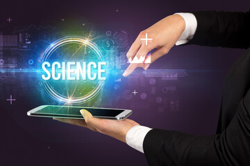 Close-up of a touchscreen, new tech concept