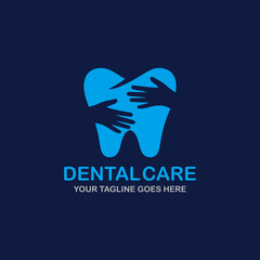 Dental care logo design vector illustration. Dental logo. Orthodontic logo