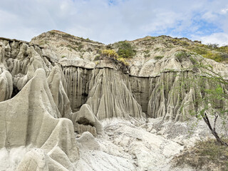 formations in the desert Los Hoyos Tatacoa Desert