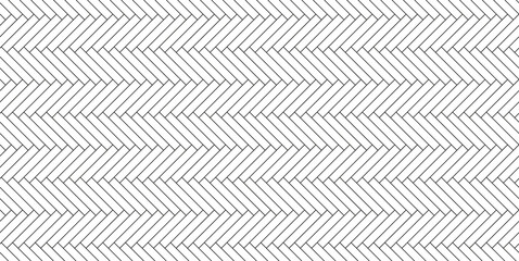 Herringbone floor pattern. Seamless tile background. Timber masonry. Cladding subway print. Ceramic checkered texture. Geometric architectural grid. Vector illustration. Scandinavian monochrome panel