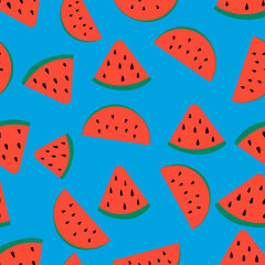 seamless pattern with watermelon