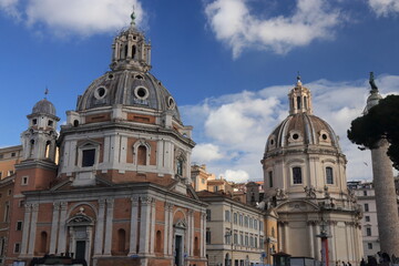 Fototapeta na wymiar Chiesa di Sanra Maria di Loreto a Roma