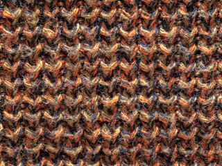 close up of knitted fabric texture