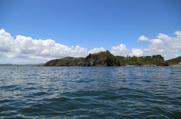 Fototapeta na wymiar The Monumento Natural Islotes De Punihuil in Chiloe Island, Chile