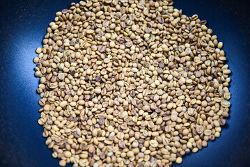 close-up Roasted coffee beans background