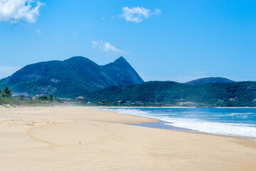Waves in Camboinhas Beach, Niteroi, Rio de Janeiro, Brazil