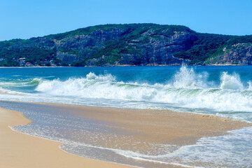 Fototapeta na wymiar Waves in Camboinhas Beach, Niteroi, Rio de Janeiro, Brazil