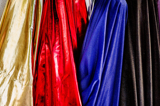 Textile with sequins on market