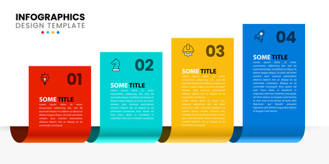 Infographic design template. Creative concept with 4 steps