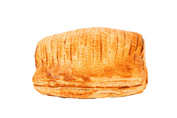 buns and pies on a white background