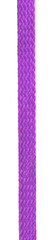 Purple fabric shoelaces isolated on white background. close-up