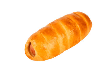 buns and pies on a white background