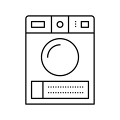 dry electronic machine line icon vector illustration