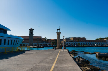 Obraz premium lighthouse in the port