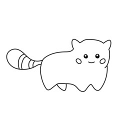 Vector illustration Doodle various Elements Animals Plant Cats Pattern,Cute sketches
