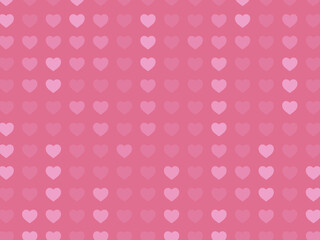 Pink heart pattern. Vector heart pattern on pink background. 